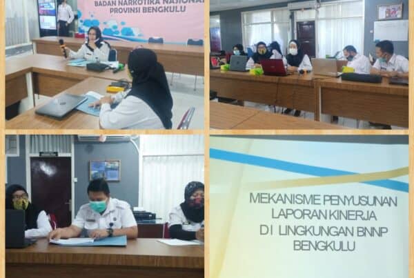Rapat Penyusunan Laporan Kinerja di Lingkungan BNNP Bengkulu
