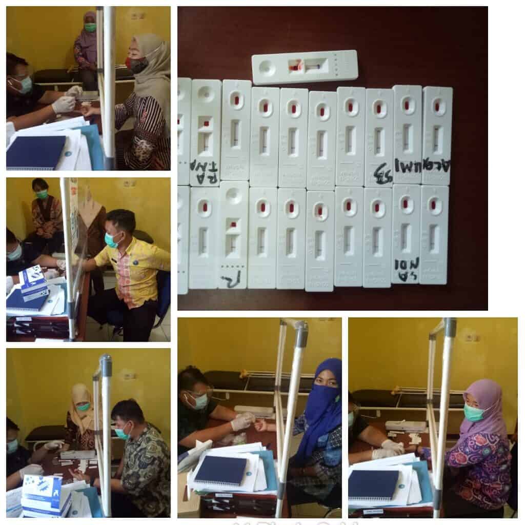 RAPID TES PEGAWAI BADAN NARKOTIKA NASIONAL KOTA BENGKULU DI KLINIK PRATAMA RAFLESIA CARE KANTOR BNN KOTA BENGKULU