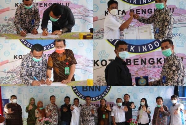 Penandatanganan Perjanjian Kejasama antara BNN Kota Bengkulu dengan IPWL Lembaga Rehabilitasi Sosial