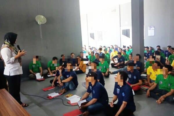 Tim Rehabilitasi BNN Kota Bengkulu Lakukan Layanan Rehabilitasi di Lapas Kelas IIA Bentiring Kota Bengkulu