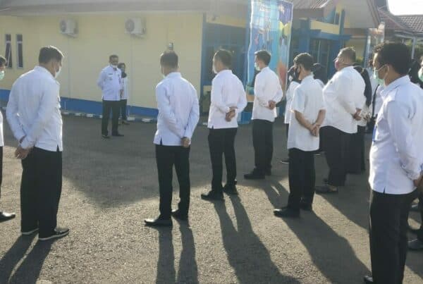 Apel Pagi Pegawai Badan Narkotika Nasional Kota Bengkulu Di Halaman Kantor Bnn Kota Bengkulu