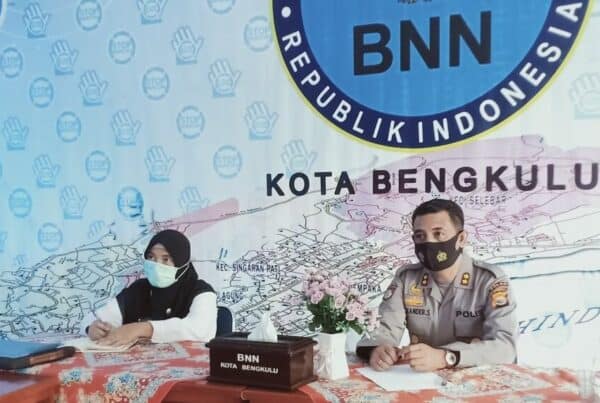 Selesai Apel Pagi Kepala BNN Kota Bengkulu Mengikuti Video Converence Rapat Pimpinan Di Lingkungan BNN RI Secara Virtual Di Aula BNN Kota Bengkulu Yang Di Buka Langusung Oleh Kepala BNN RI
