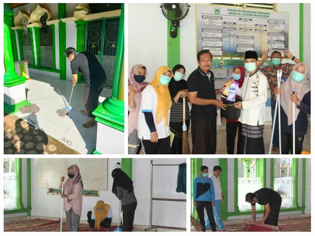Dibulan Suci Ramadhan Personil BNN Kota Bengkulu Lakukan Kegiatan Bersih-bersih Masjid Serta Membagikan Alat Kebersihan Kepada Marbot Masjid