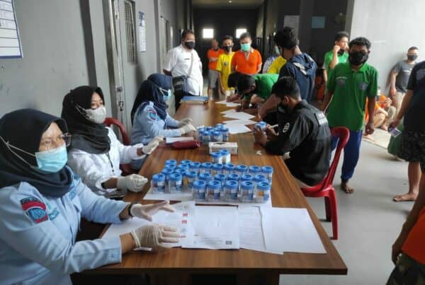 BNN Kota Bengkulu Tes Urine 108 Warga Binaan Blok Narkoba Lapas Kelas II A Bentiring Kota Bengkulu