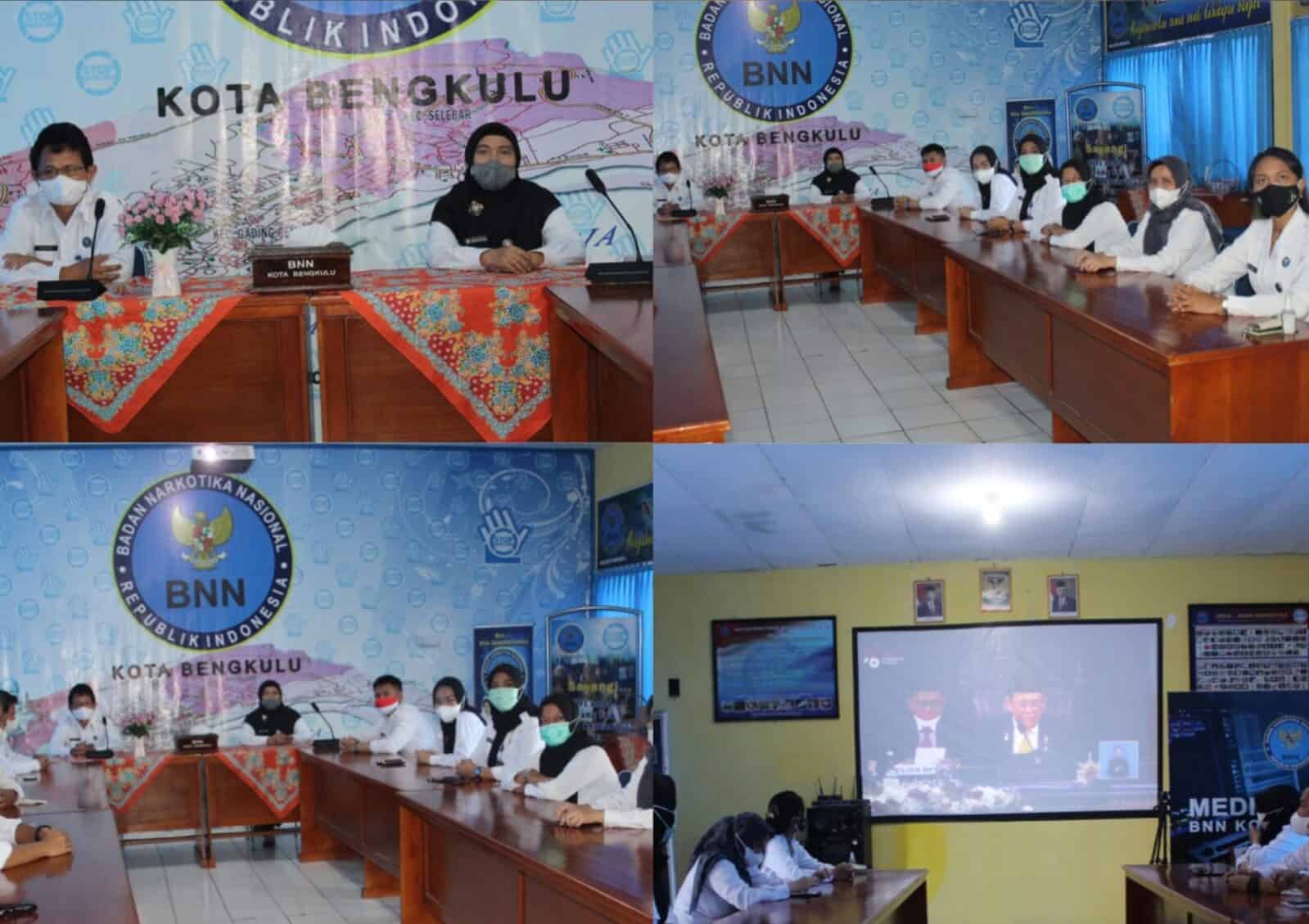 Seluruh Personil BNN Kota Bengkulu Mendengarkan Langsung Pidato Presiden Republik Indonesia Dalam Rangka Hari Ulang Tahun Ke 76 Republik Indonesia secara Virtual Seluruh Personil BNN Kota Bengkulu Mendengarkan Langsung Pidato Presiden Republik Indonesia Dalam Rangka Hari Ulang Tahun Ke 76 Republik Indonesia secara Virtual