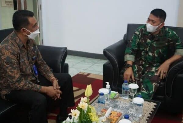Jumat Pagi Kepala BNN Kota Bengkulu Sambangi Kodim 0407 Kota Bengkulu