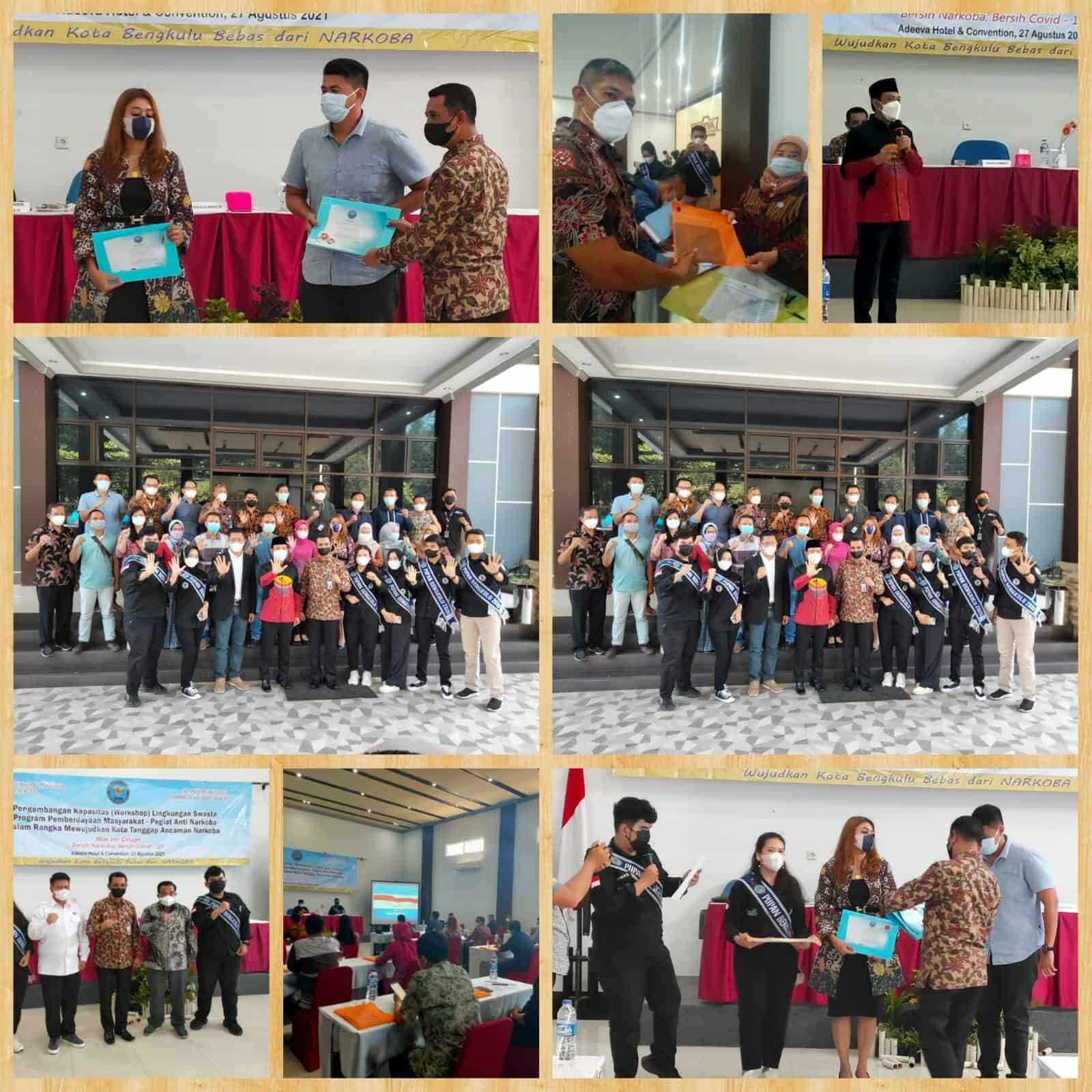 BNN Kota Bengkulu Adakan Pengembangan Kapasitas (Workshop) di Lingkungan Swasta Program Pemberdayaan Pegiat Anti Narkoba