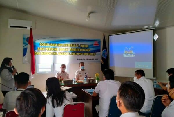 Sosialisasi Implementasi E-Mindik Bagi Personil Bidang Pemberantasan BNN Provinsi dan Kota Bengkulu