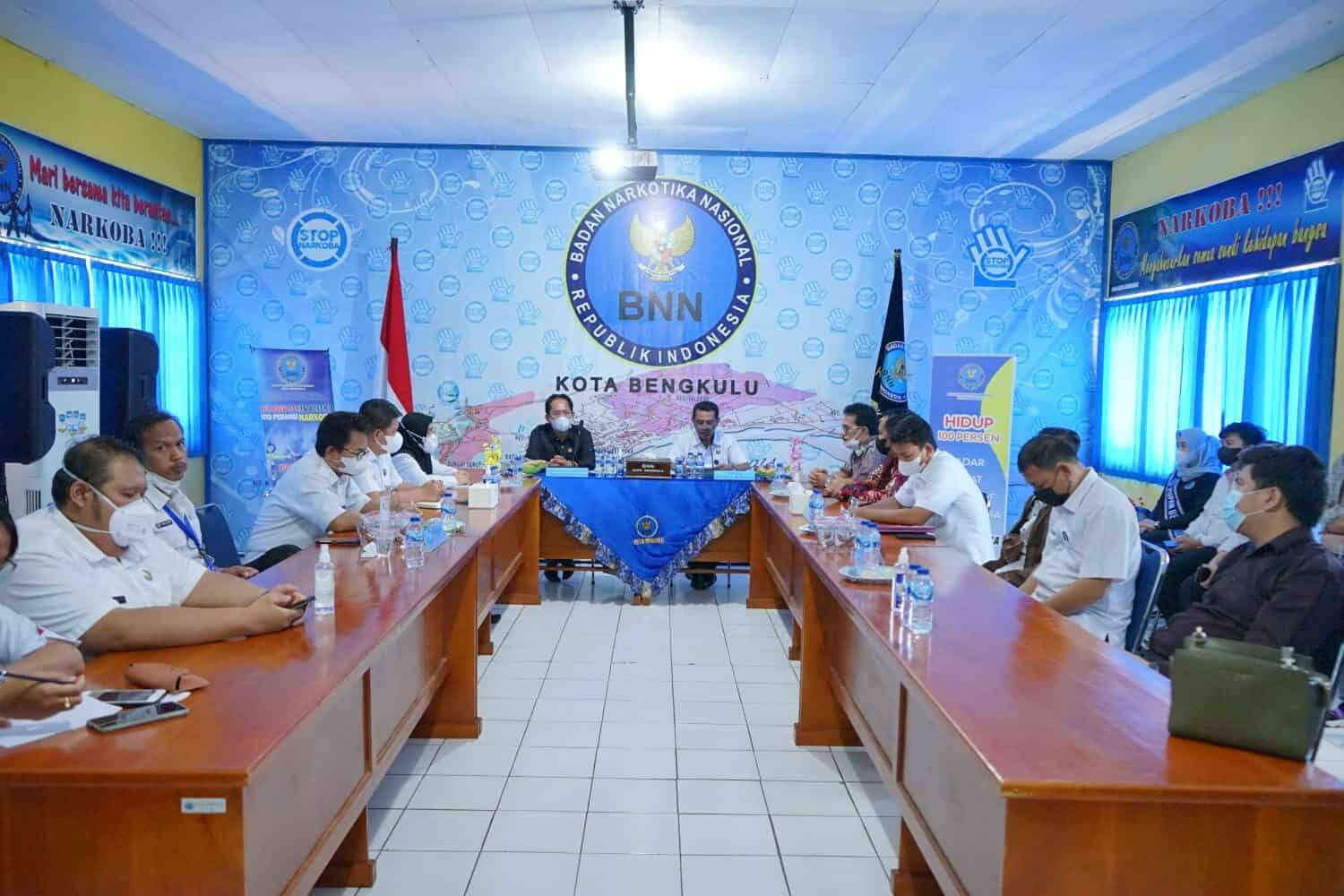 Komisi I DPRD Kota Bengkulu Kunjungi BNN Kota Bengkulu Dalam Rangka Kunjungan Kerja Tahun 2022