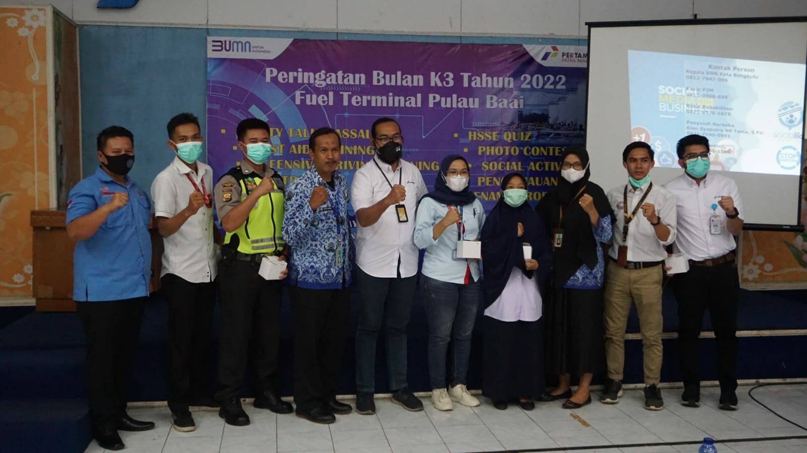 Tim P2M BNN Kota Bengkulu Adakan Informasi Edukasi P4GN Melalui Sosialisasi/Penyuluhan di Pertamina Parta Niaga Bengkulu Tim P2M BNN Kota Bengkulu Adakan Informasi Edukasi P4GN Melalui Sosialisasi/Penyuluhan di Pertamina Parta Niaga Bengkulu