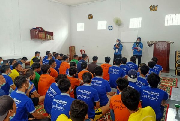 100 Orang Warga Binaan Lembaga Pemasyarakatan Kelas II A Bengkulu Mendapatkan Layanan Asesmen Rehabilitasi Oleh Tim Rehabilitasi BNN Kota Bengkulu
