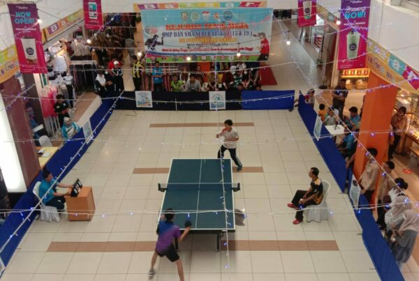 Semarakkan Hari Anti Narkotika Internasioanal 2022, BNN Kota Bengkulu Gelar Kejuaraan Daerah Tenis Meja Di Mega Mall Kota Bengkulu