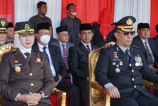 Kepala BNN Kota Bengkulu Mengikuti Upacara HUT RI Ke-77 Di Halaman Kantor Walikota Bengkulu