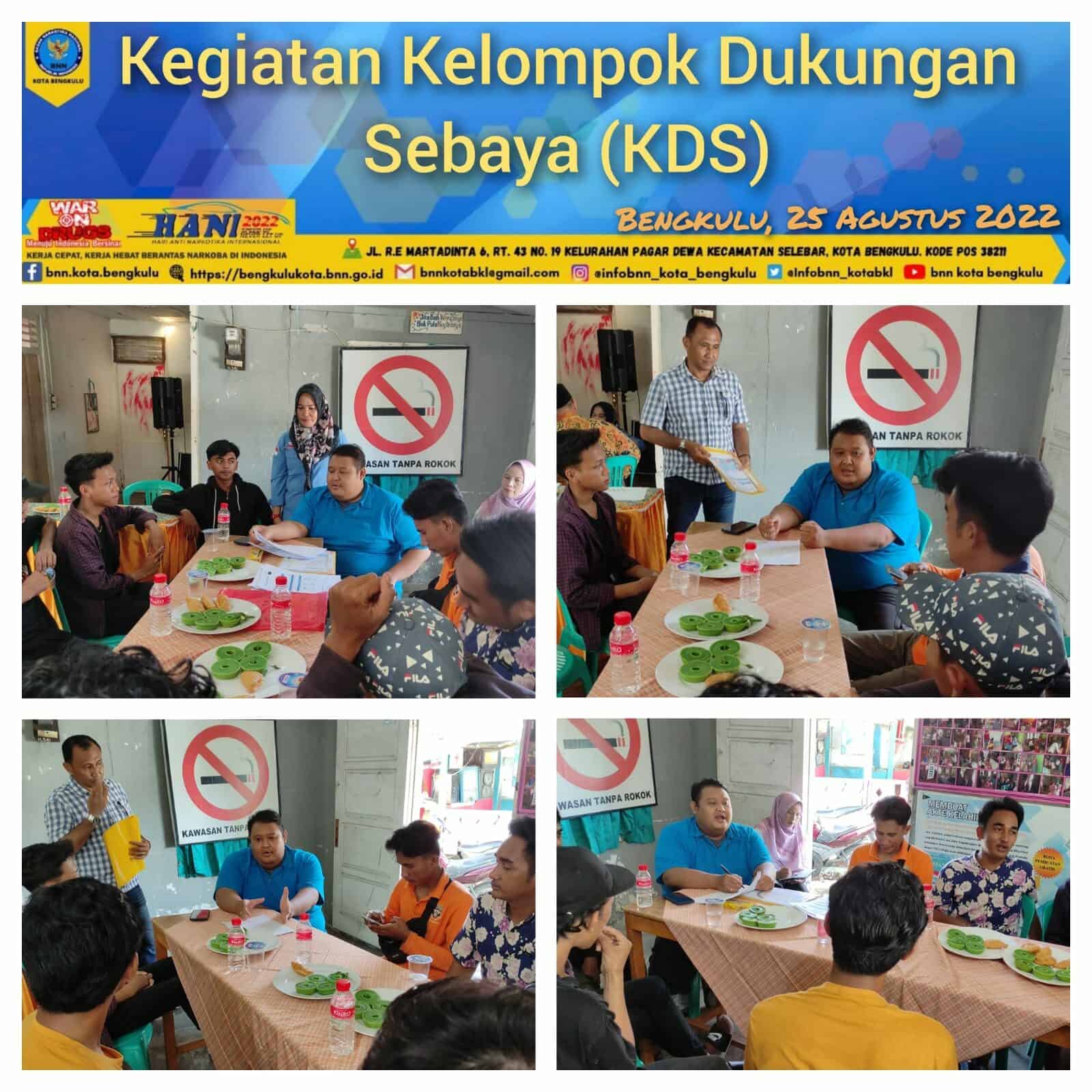 Kegiatan Kelompok Dukungan Sebaya (KDS) Unit Intervensi Berbasis Masyarakat ( IBM) Kelurahan Pasar Baru dan Pasar Bengkulu Kegiatan Kelompok Dukungan Sebaya (KDS) Unit Intervensi Berbasis Masyarakat ( IBM) Kelurahan Pasar Baru dan Pasar Bengkulu
