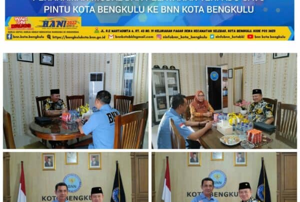 KUNJUNGAN DAN SILAHTURAHMI KEPALA DINAS PENANAMAN MODAL DAN PELAYANAN TERPADU SATU PINTU KOTA BENGKULU KE BNN KOTA BENGKULU