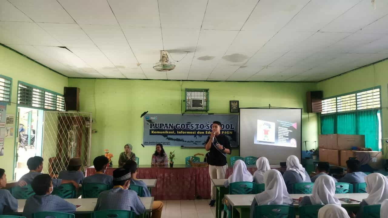 PUPAN BENGKULU SOSIALISASI P4GN di SMPN 6 Bengkulu