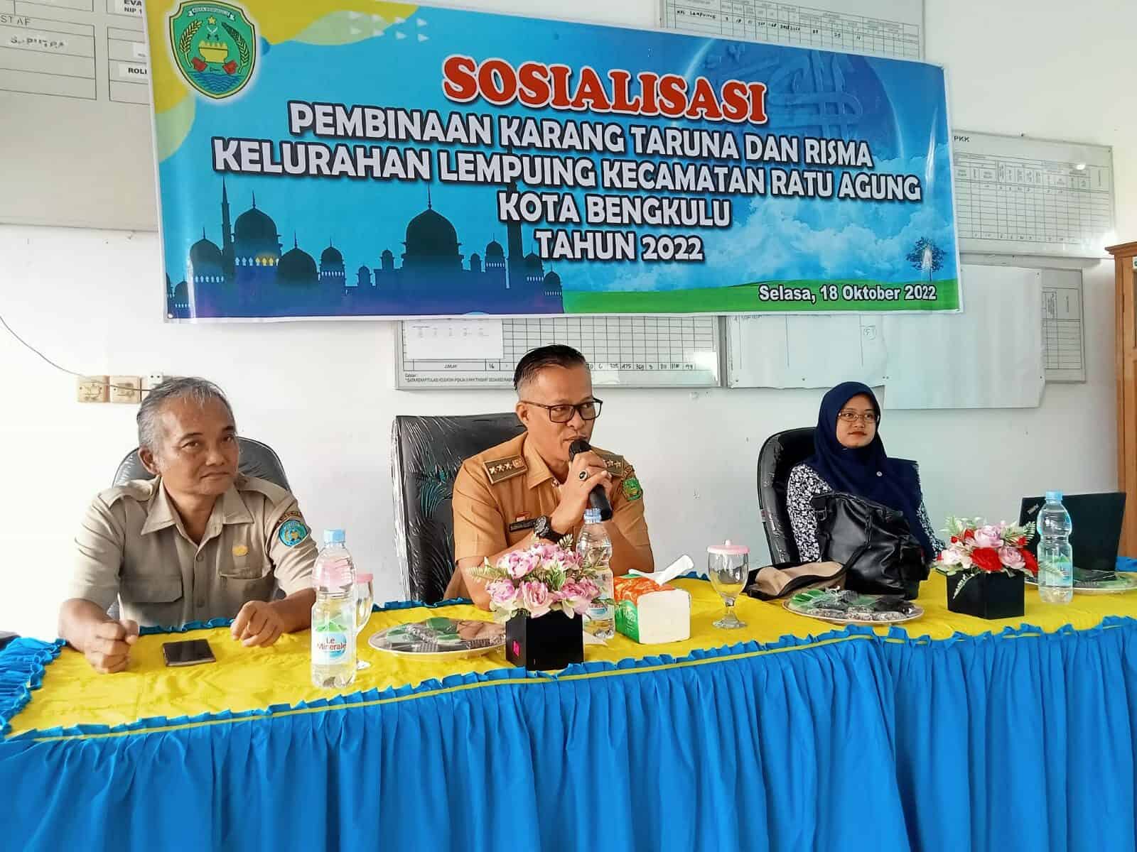 Informasi Edukasi P4GN Melalui Sosialisasi/Penyuluhan Kepada Karang Taruna dan Risma di Kelurahan Lempuing Informasi Edukasi P4GN Melalui Sosialisasi/Penyuluhan Kepada Karang Taruna dan Risma di Kelurahan Lempuing