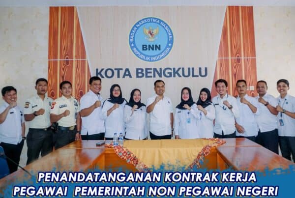 Penandatanganan Kontrak Kerja Pegawai Pemerintah Non Pegawai Negeri (PPNPN) Di Lingkungan BNN Kota Bengkulu